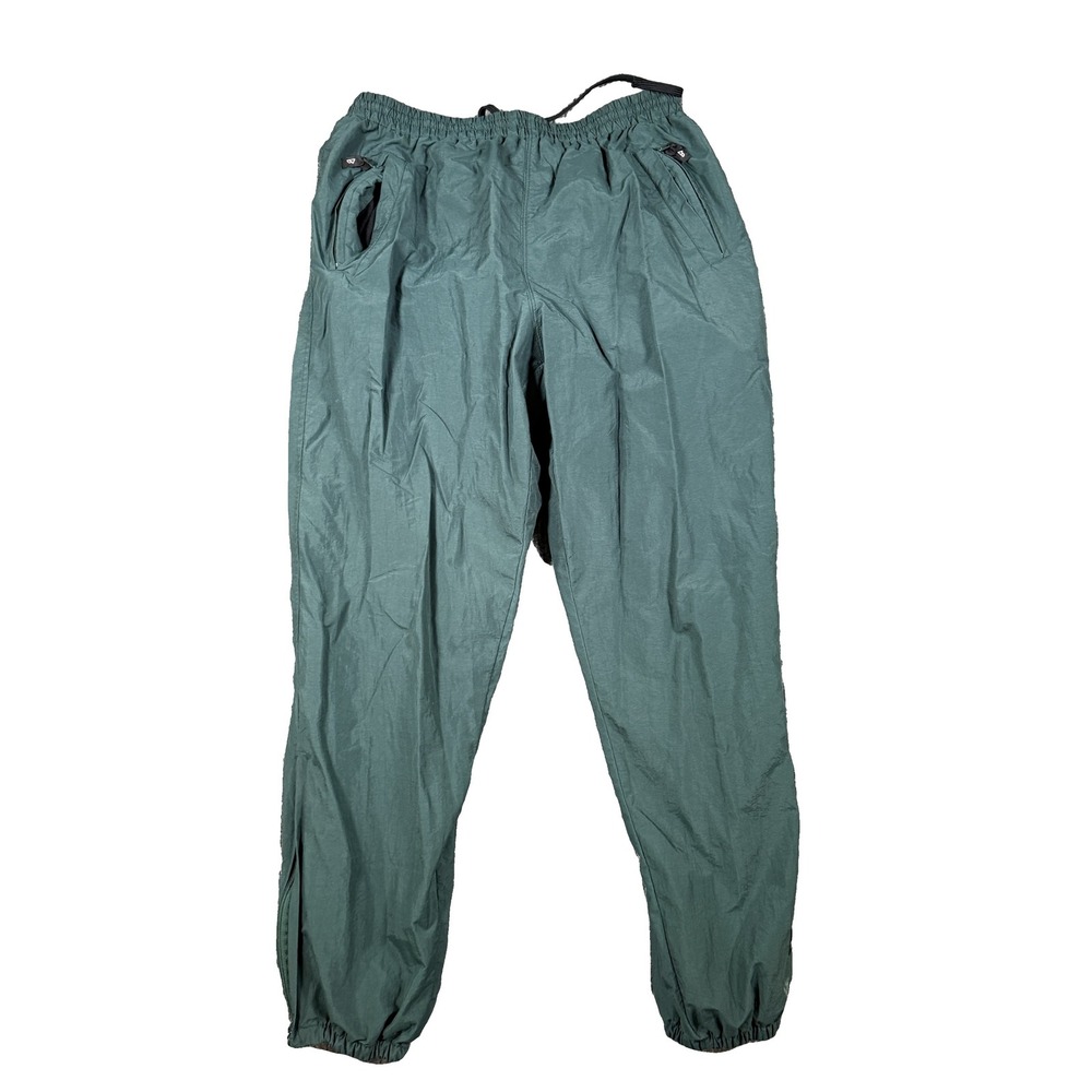 Outersport Vintage 90s Nylon Windbreaker Track Pants Green Mens Large Macau